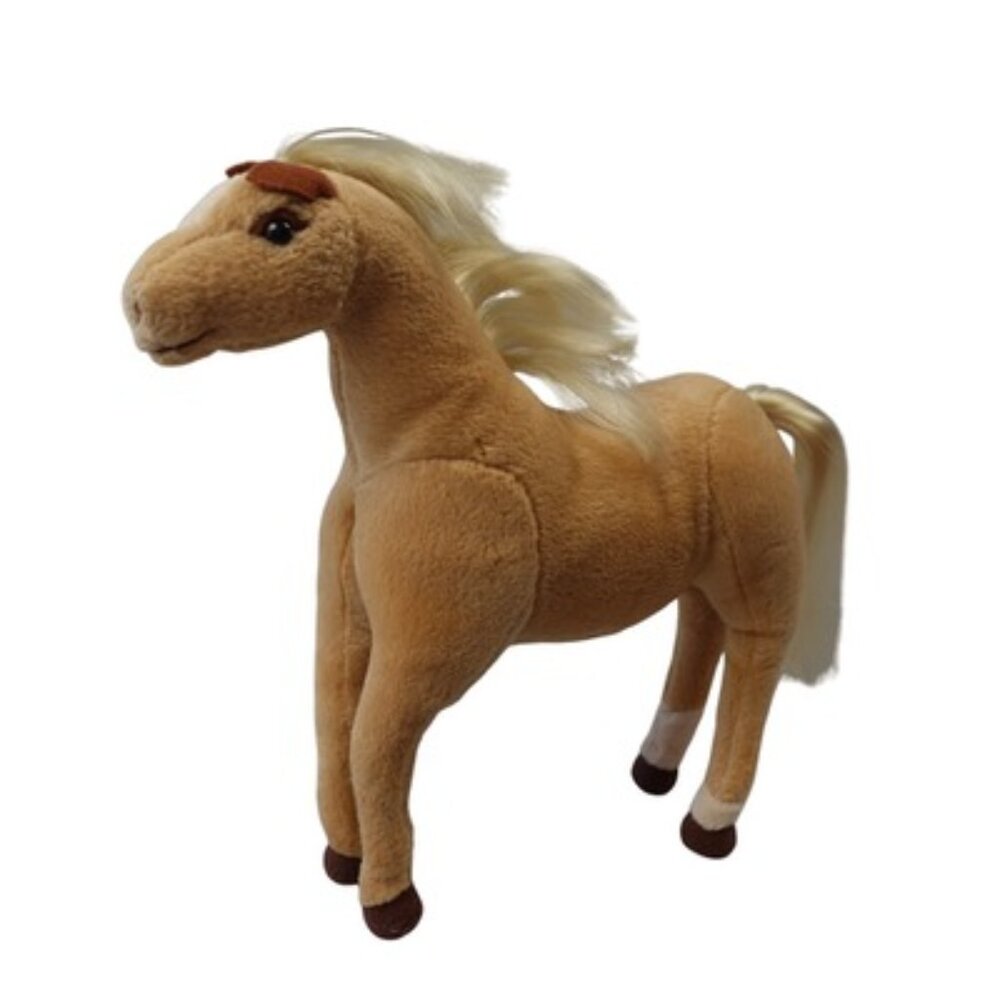 Applause Palomino Horse Plush Stuffed Animal Blonde Mane Tail 12 Inch